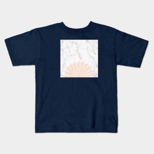 Marble waaier Peach Kids T-Shirt